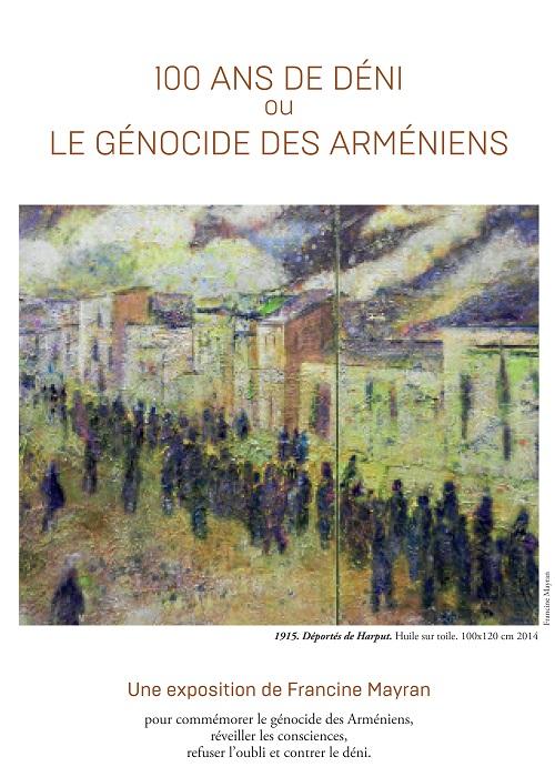 CATALOGUE DE L'EXPOSITION SUR LE GÉNOCIDE DES ARMENIENS imprimé par la mairie du 9eme à Paris